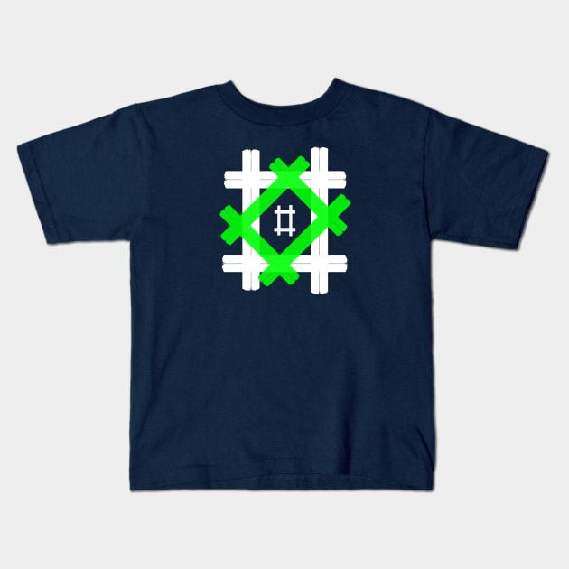 HashTags Design, Symbol Tags Kids T-Shirt by Cds Design Store